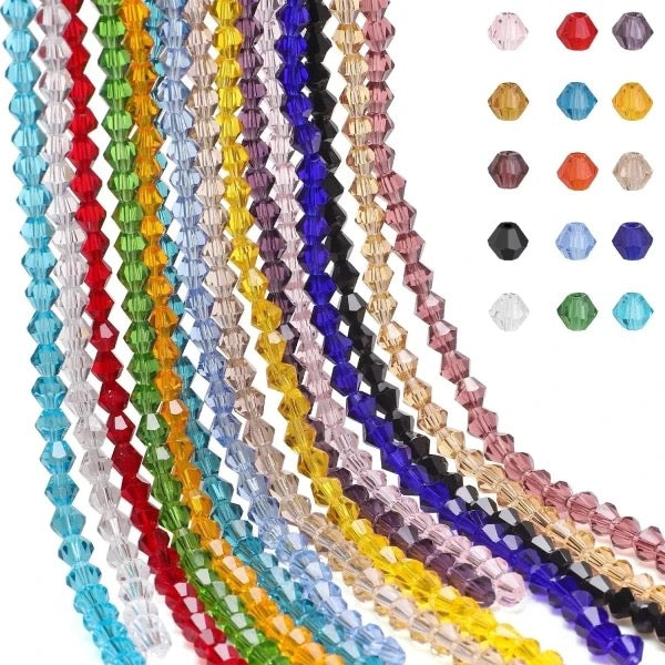 BICONE CRYSTAL BEAD CRYSTAL STRAND 4MM