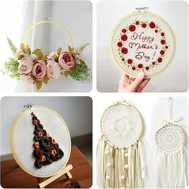 TAMBOUR ROUND FRAME EMBROIDERY AND CROSS STITCH HOOP