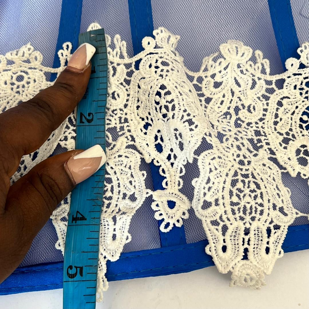 ROYAL WHITE LACE TRIMMING