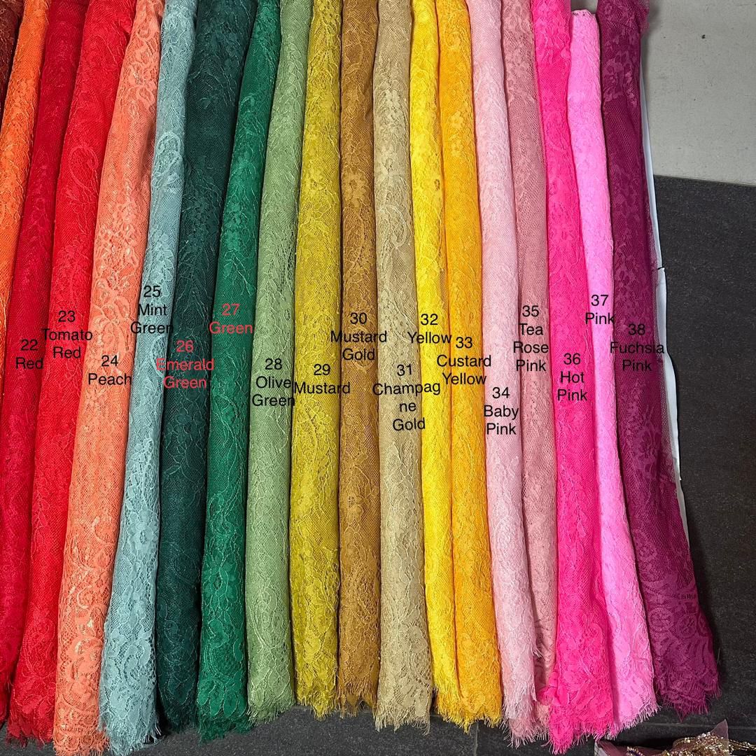 CHANTILLY FABRIC COLORS 22-38