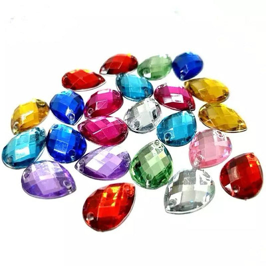 TEARDROP RESIN CRYSTAL BIG SIZE 18 X 25 MM